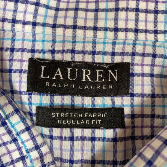 Lauren Ralph Lauren Regular Fit Stretch Button-Down Shirt Mens Size XL (32-33) - Picture 4 of 9